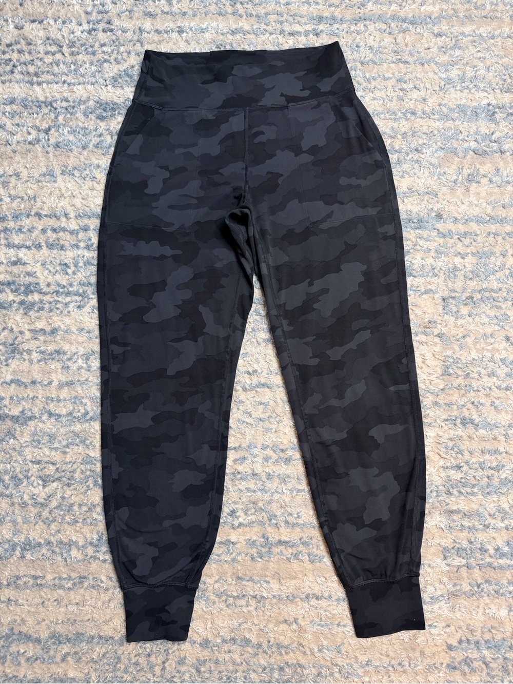 Lululemon Heritage 365 Camo Deep Coal Multi Align Joggers High Rise Pockets Sz 8